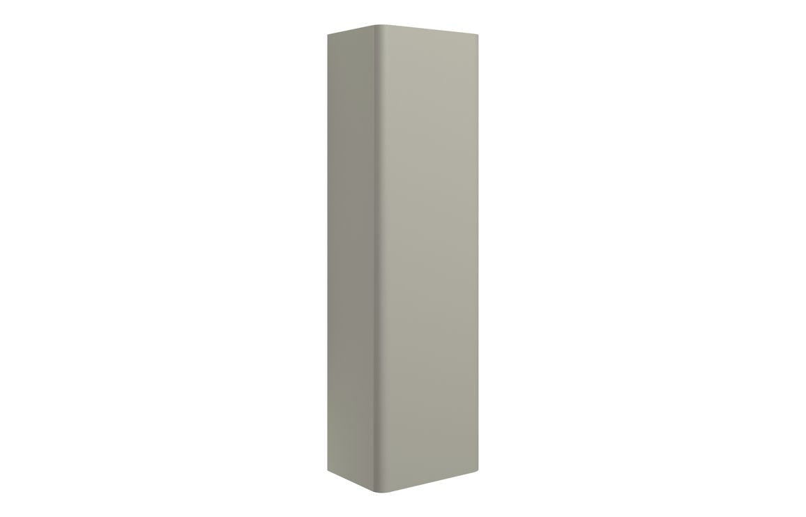 FAIRMONT 350mm Wall Hung 1 Door Tall Unit - Matt Latte
