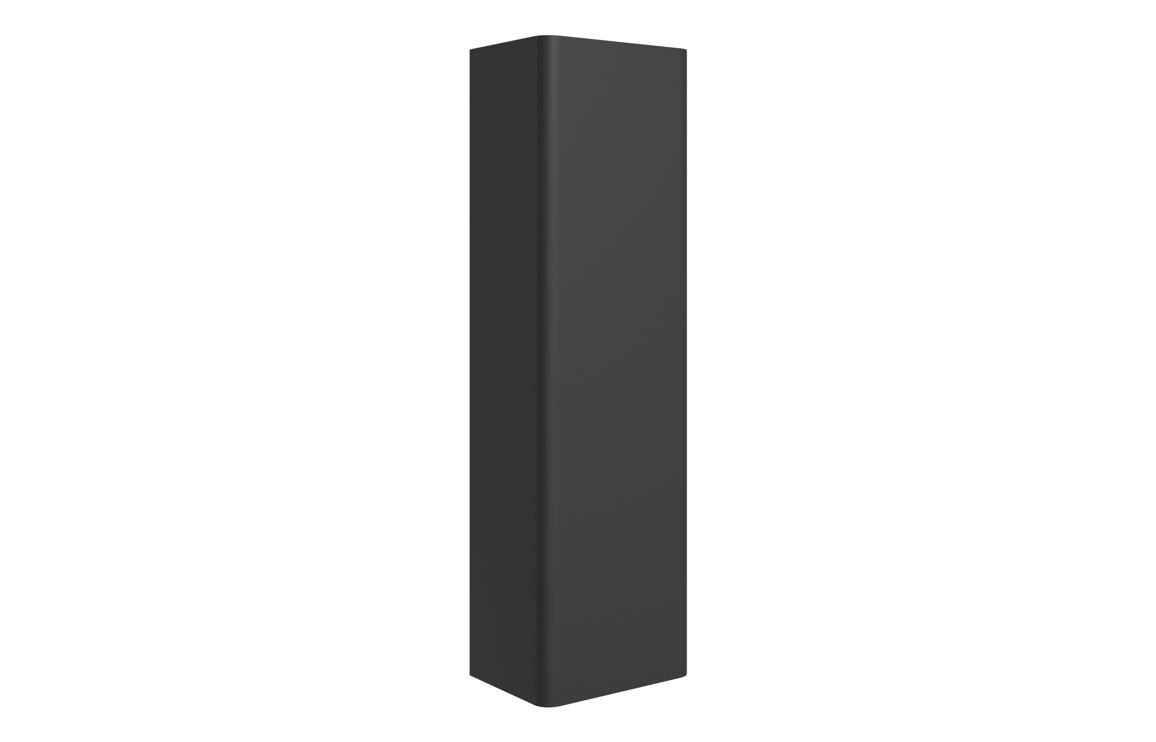 FAIRMONT 350mm Wall Hung 1 Door Tall Unit - Matt Black