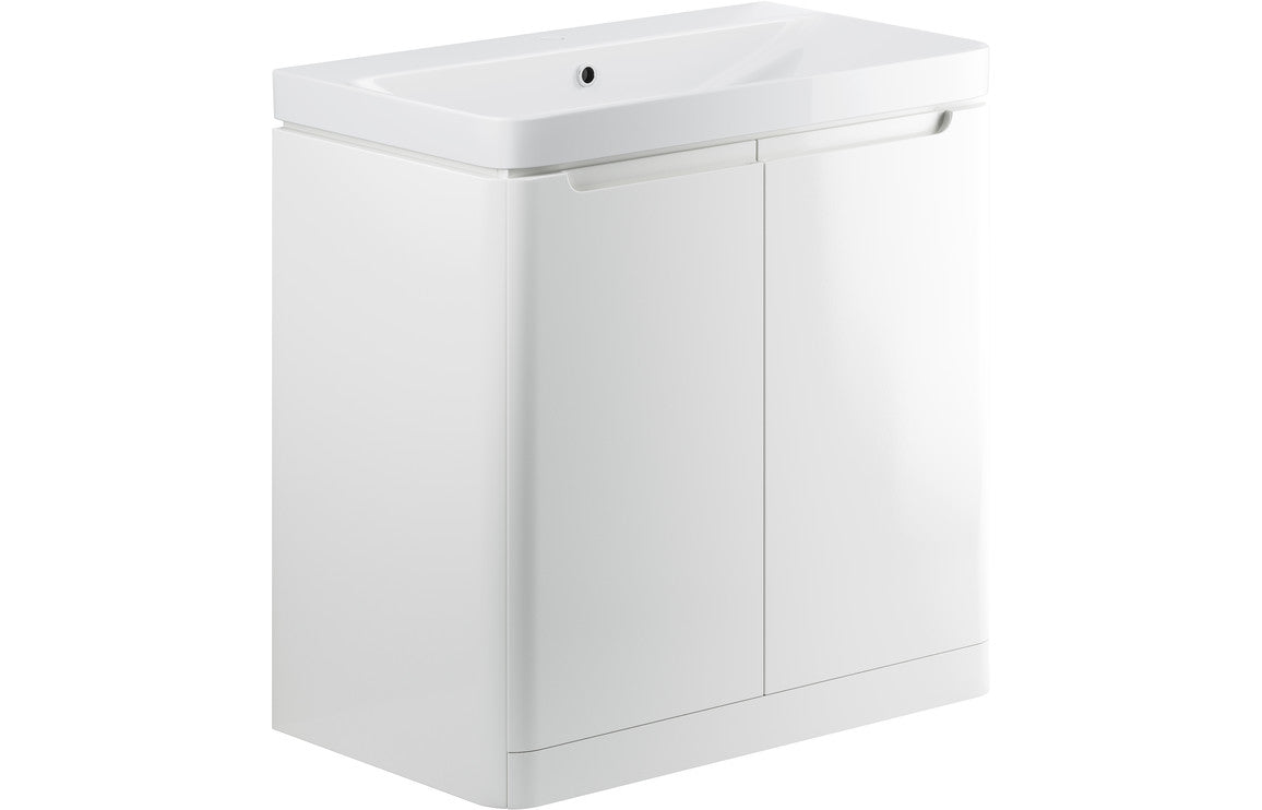 TURNBERRY 800mm 2 Door Floor Standing Basin Unit - Matt Grey
