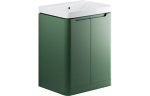 TURNBERRY 600mm 2 Door Floor Standing Basin Unit - Matt Grey