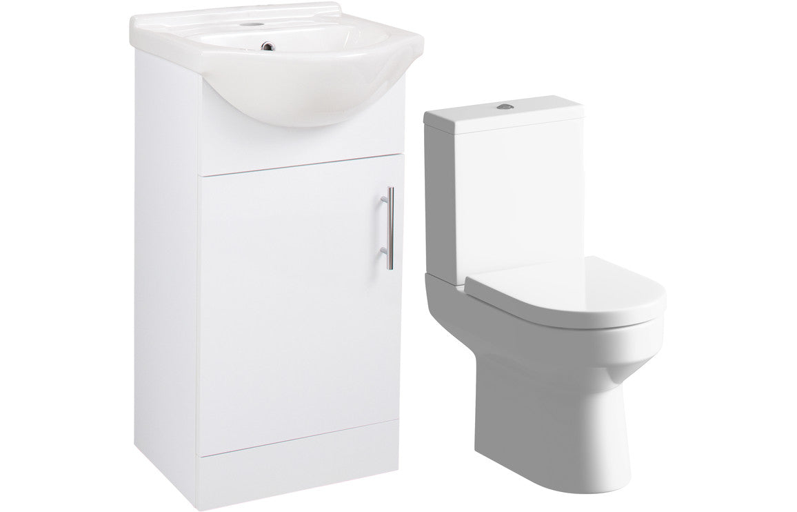 DUNBAR 450mm Vanity & C/C Toilet Pack