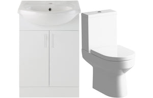 DUNBAR 650mm Vanity & C/C Toilet Pack
