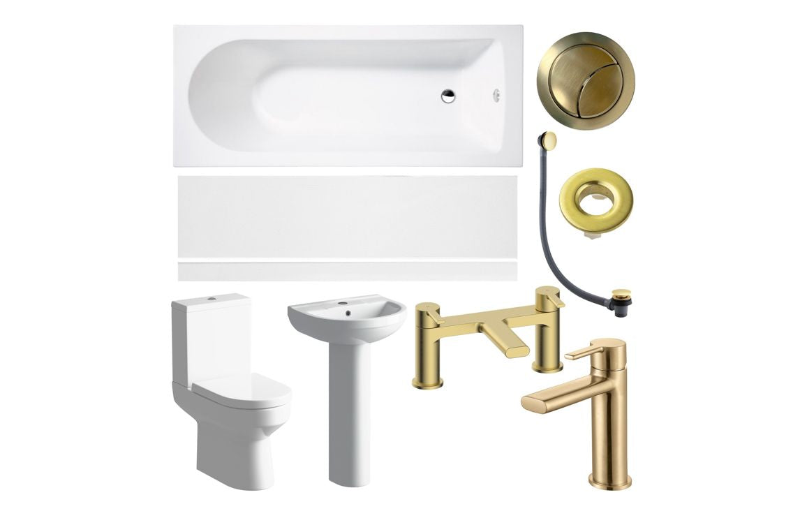 KEARNEY Full Suite & Bath w/Brushed Brass Finishes