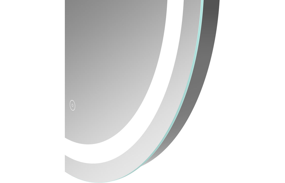 GLEAM 600mm Round Front-Lit LED Mirror