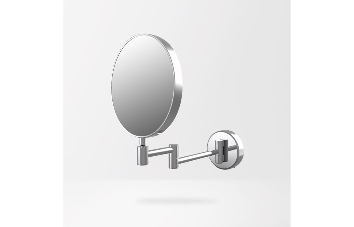 LUSTRE Round Cosmetic Mirror - Chrome