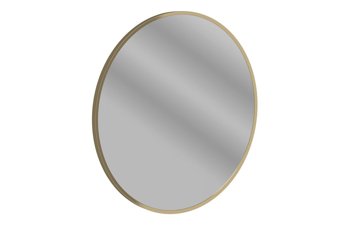 COSMIC 600mm Round Mirror - Brushed Bronze