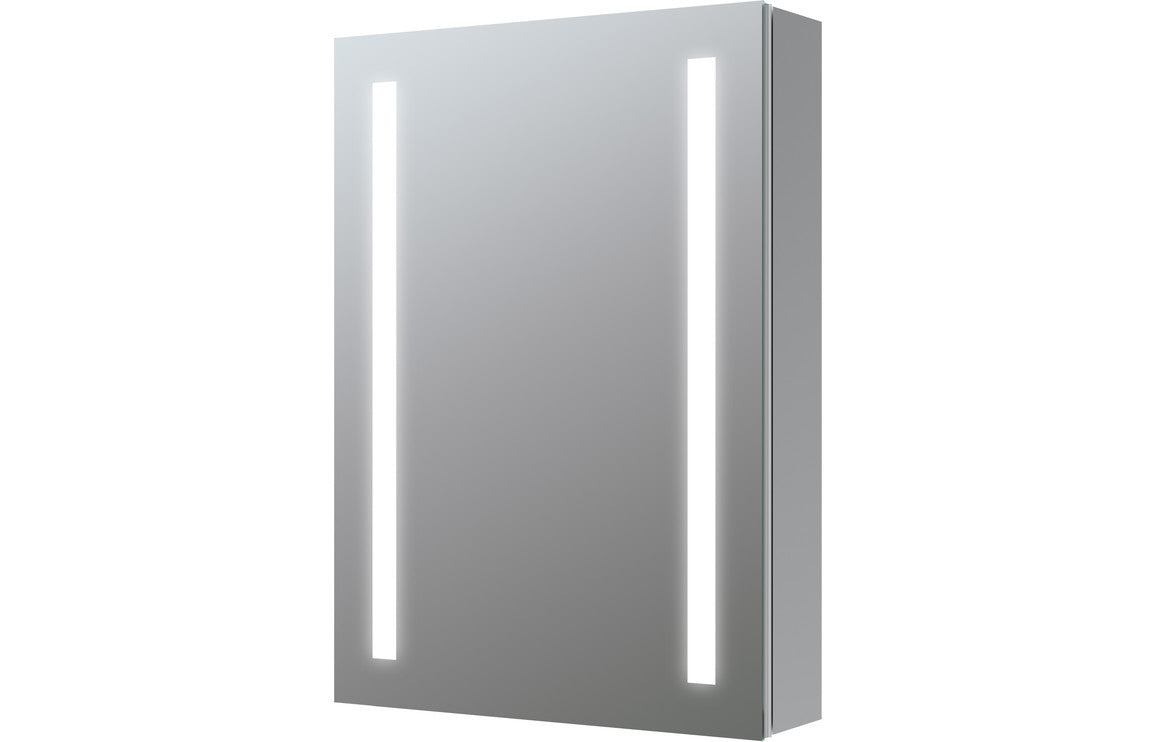 TWILIGHT 500mm 1 Door Front-Lit LED Mirror Cabinet