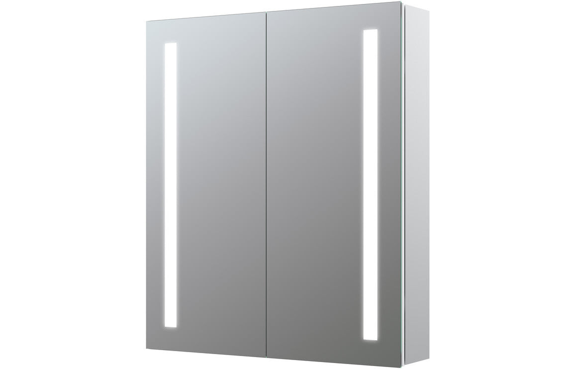 TWILIGHT 600mm 2 Door Front-Lit LED Mirror Cabinet