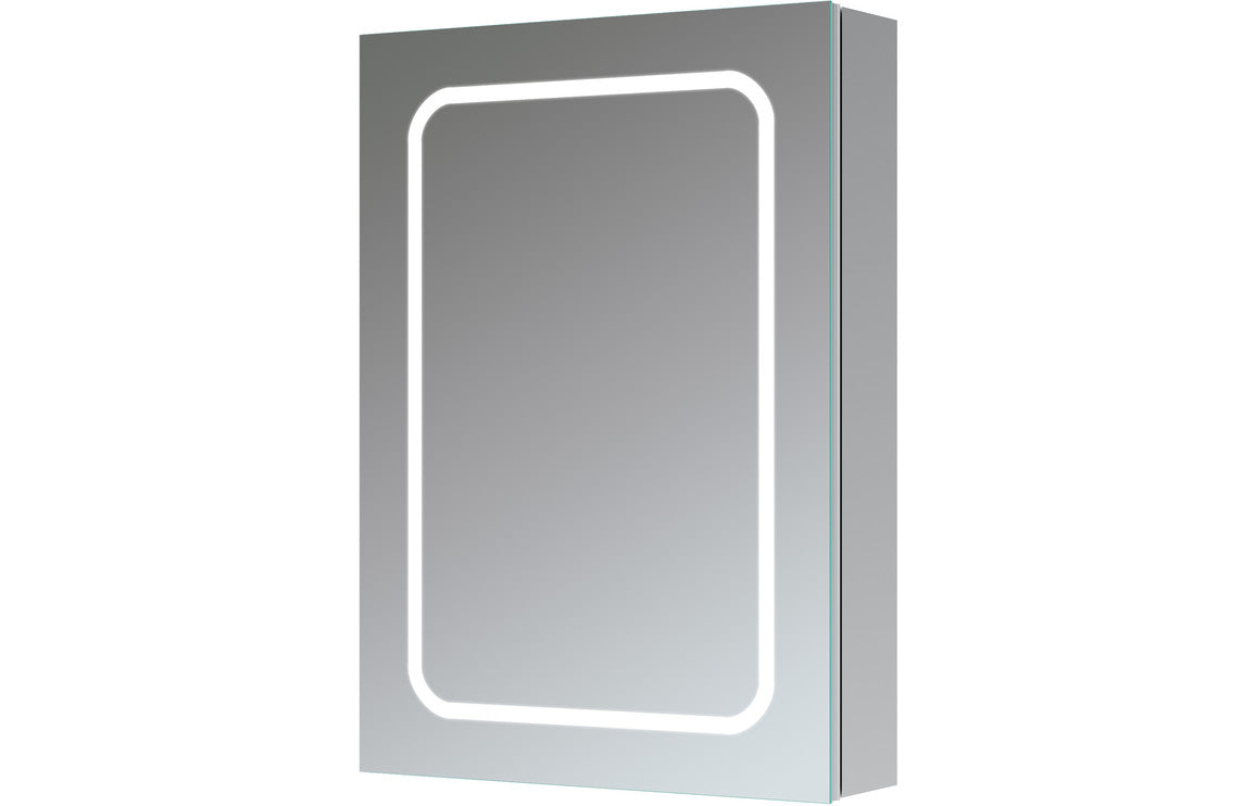 ECHO 500mm 1 Door Front-Lit LED Mirror Cabinet