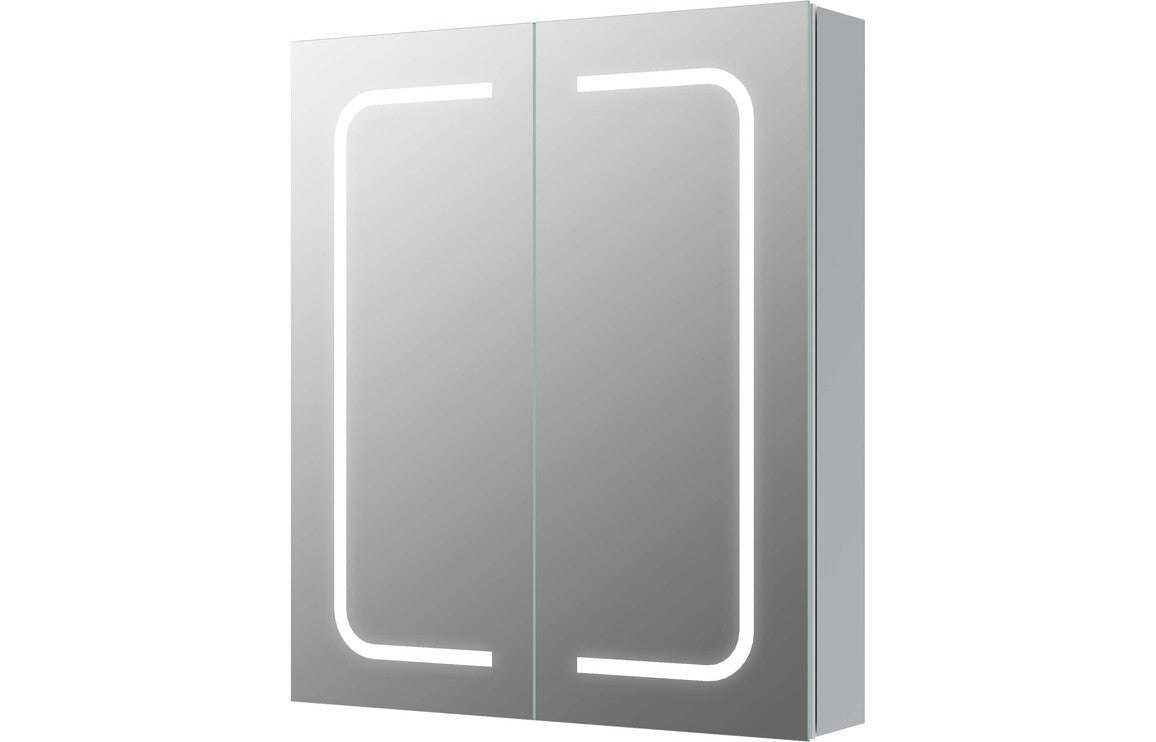 ECHO 600mm 2 Door Front-Lit LED Mirror Cabinet