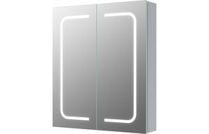 ECHO 600mm 2 Door Front-Lit LED Mirror Cabinet