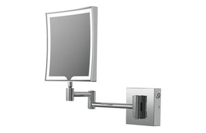 VIEWPOINT Square LED Cosmetic Mirror - Chrome
