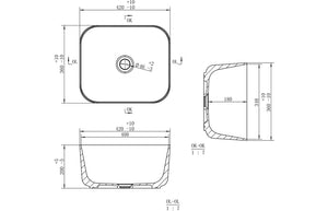 VALLEY Deep 420mm Washbowl