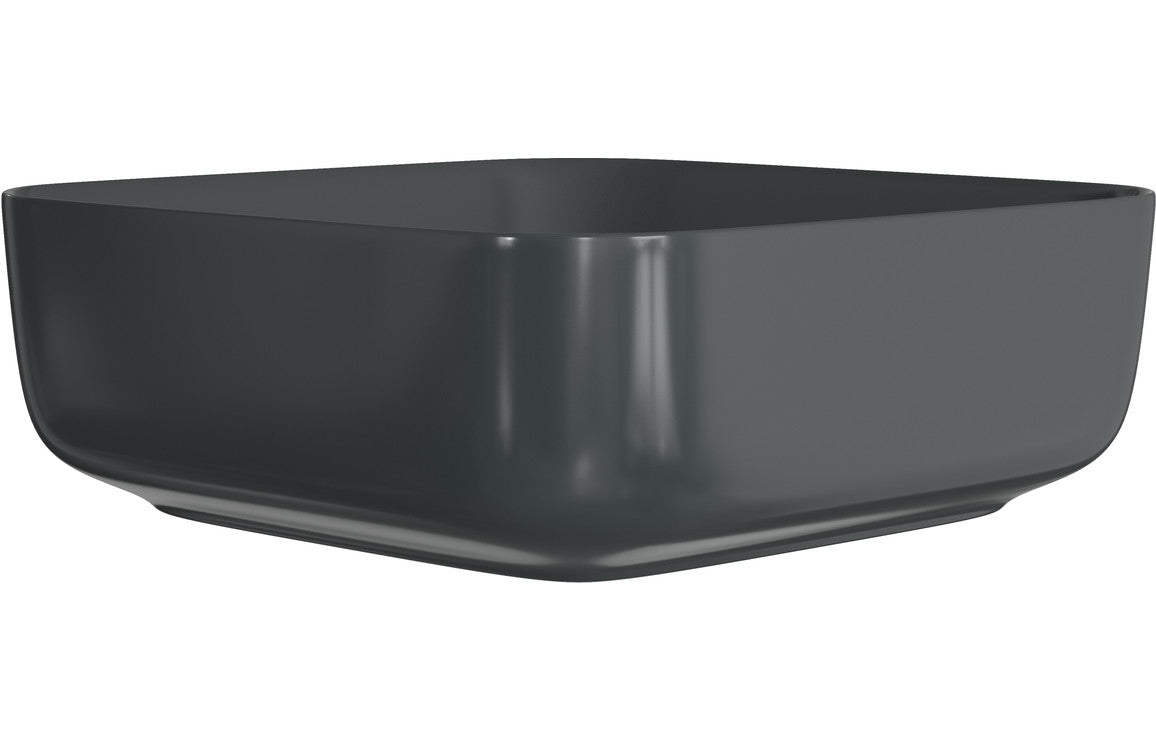 CADDY 400mm Ceramic Square Washbowl & Waste - Matt