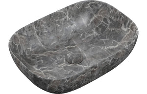 RIFT 460x330mm Ceramic Washbowl - Grey Marble Effe
