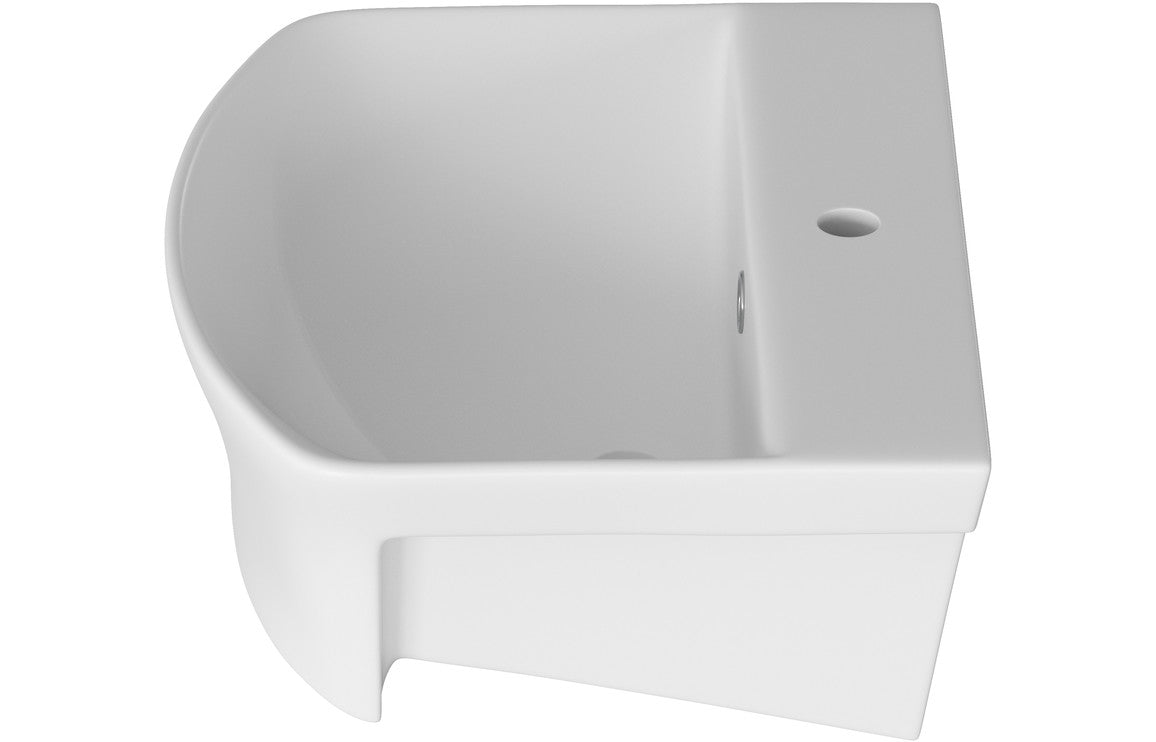 LOMOND 500x400mm 1TH Semi Recessed Basin