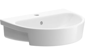 SOLWAY 555x435mm 1TH Semi Recessed Basin