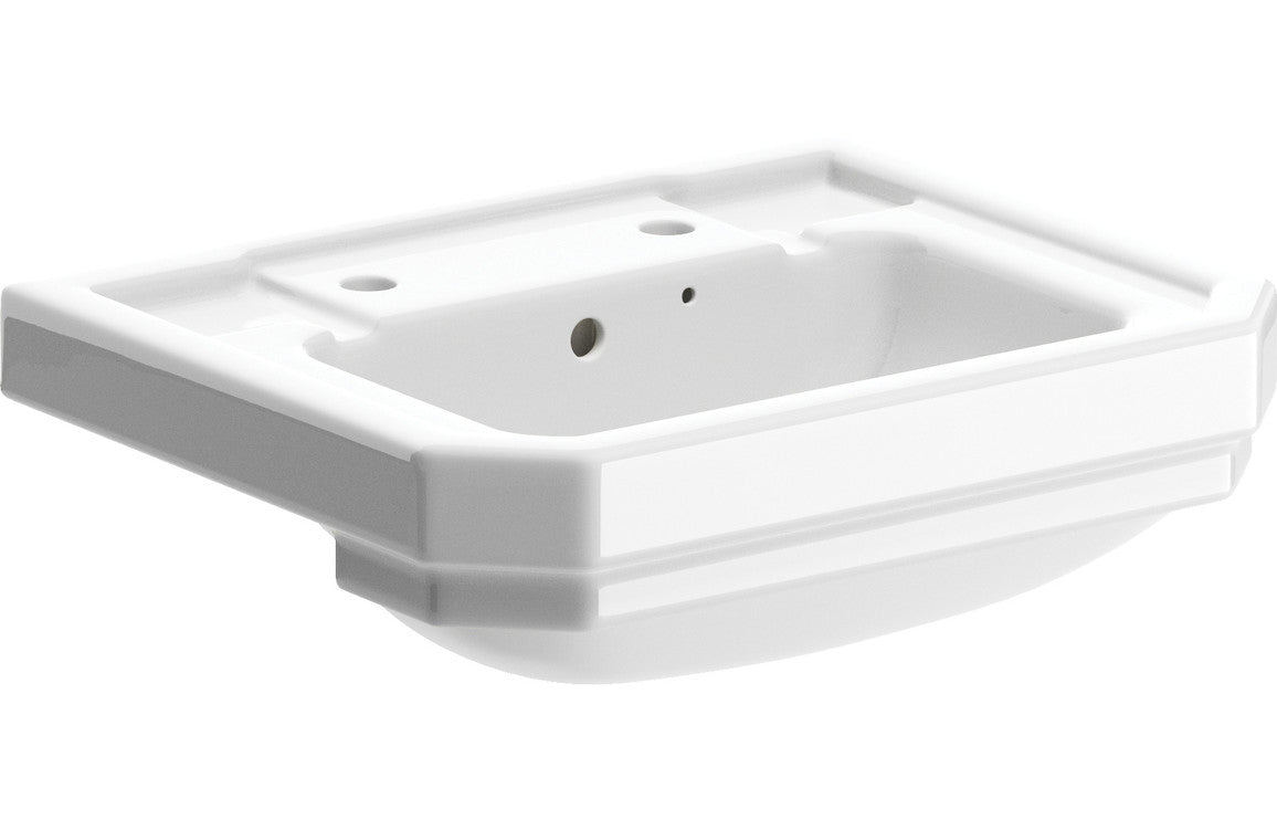 CLYDE 495x445mm 2TH Semi Recessed Basin