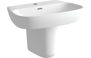 MACLEOD 600x400mm 1TH Basin & Semi Pedestal