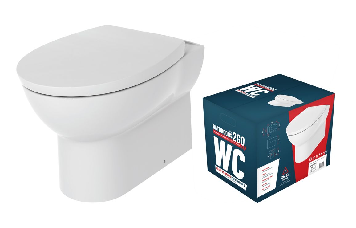 TO GO Rimless Back To Wall WC & Soft Close Seat