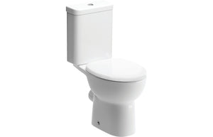 ALBION Close Coupled Open Back WC & Soft Close Seat