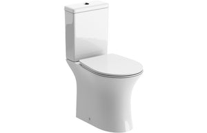 LOMOND Rimless Close Coupled Open Back WC & Soft Close Seat