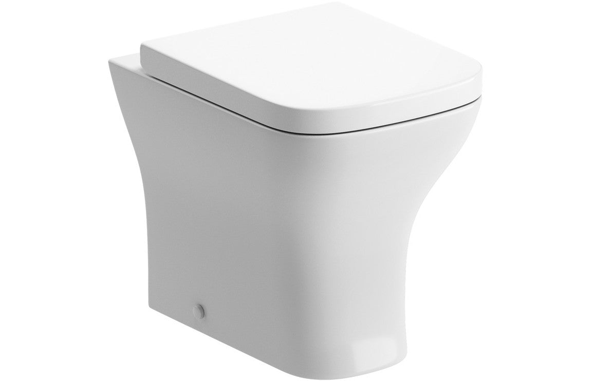 BUTE Rimless Back To Wall WC & Wrapover Soft Close Seat