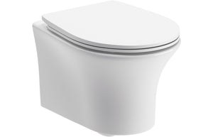 LOMOND Rimless Wall Hung WC & Soft Close Seat