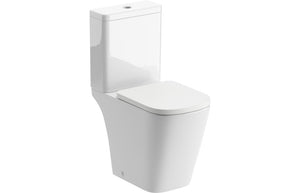 MACLEOD Rimless Close Coupled Open Back Comfort Height WC & Soft Close Seat