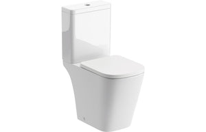 MACLEOD Rimless Close Coupled Open Back Short Projection WC & Soft Close Seat
