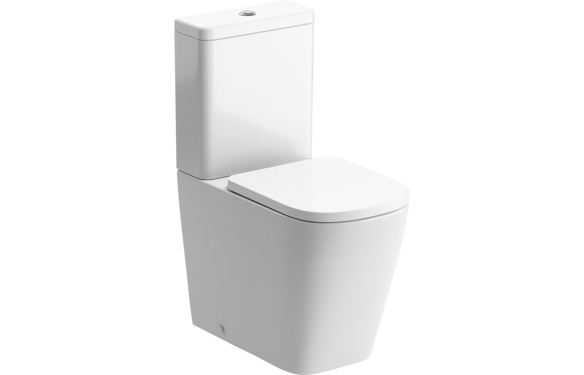MACLEOD Rimless Close Coupled Fully Shrouded Short Projection WC & Soft Close Seat