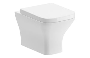 BUTE Rimless Comfort Height Back To Wall WC & Wrapover Soft Close Seat