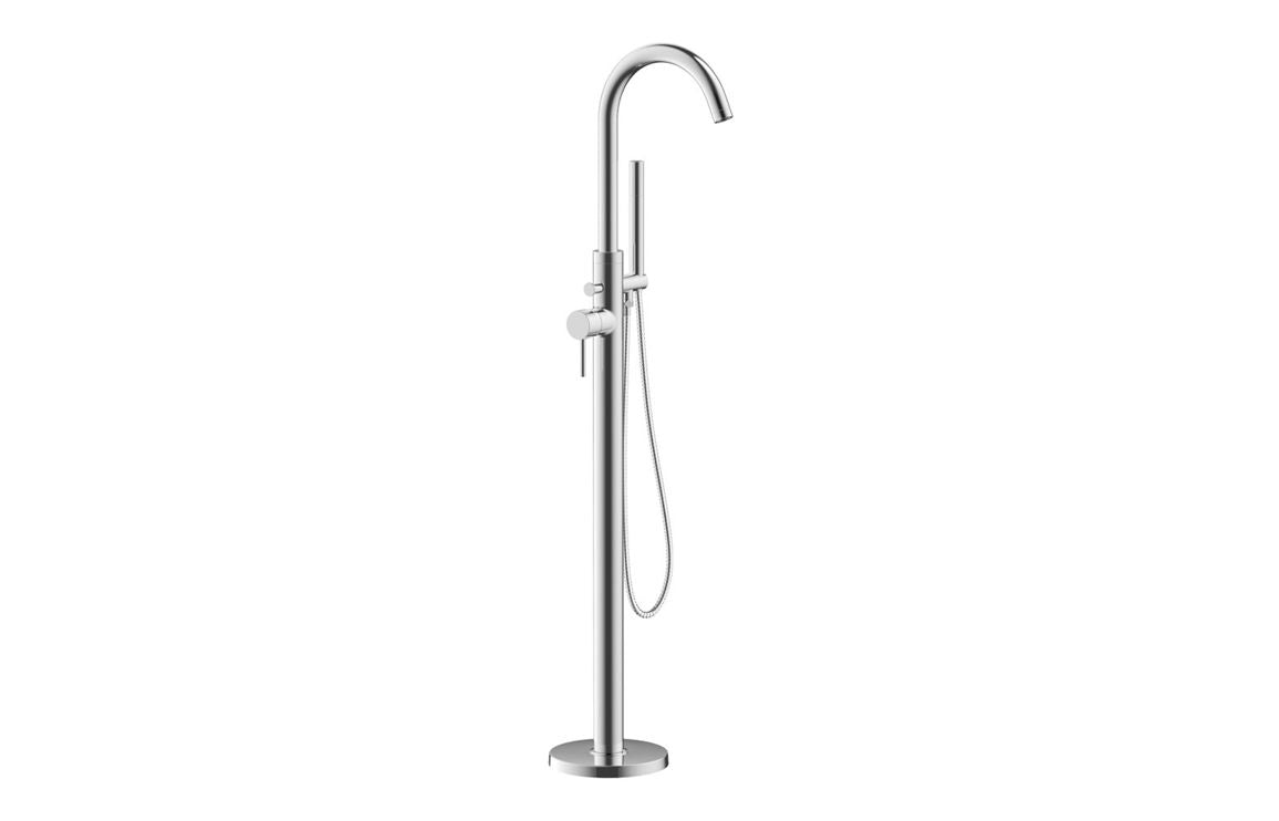 SCOTIA Floor Standing Bath/Shower Mixer - Chrome