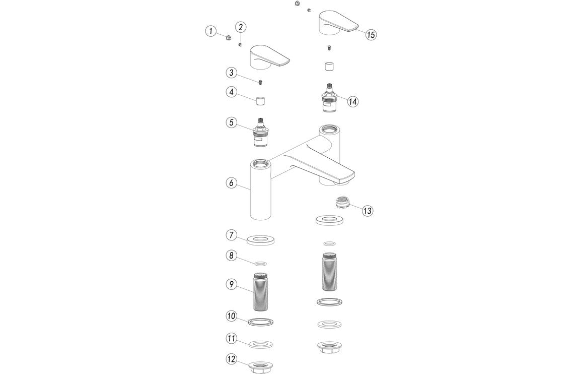 TALISKER Bath Filler - Chrome