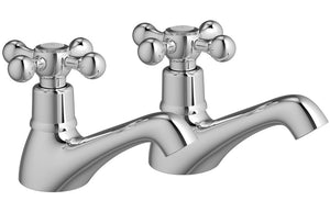 HARRIS Bath Pillar Taps - Chrome
