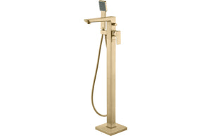 DEWAR Floor Standing Bath/Shower Mixer - Brushed Brass