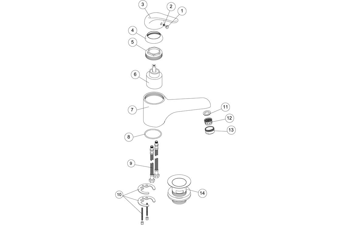 GRANT Basin Mixer - Chrome
