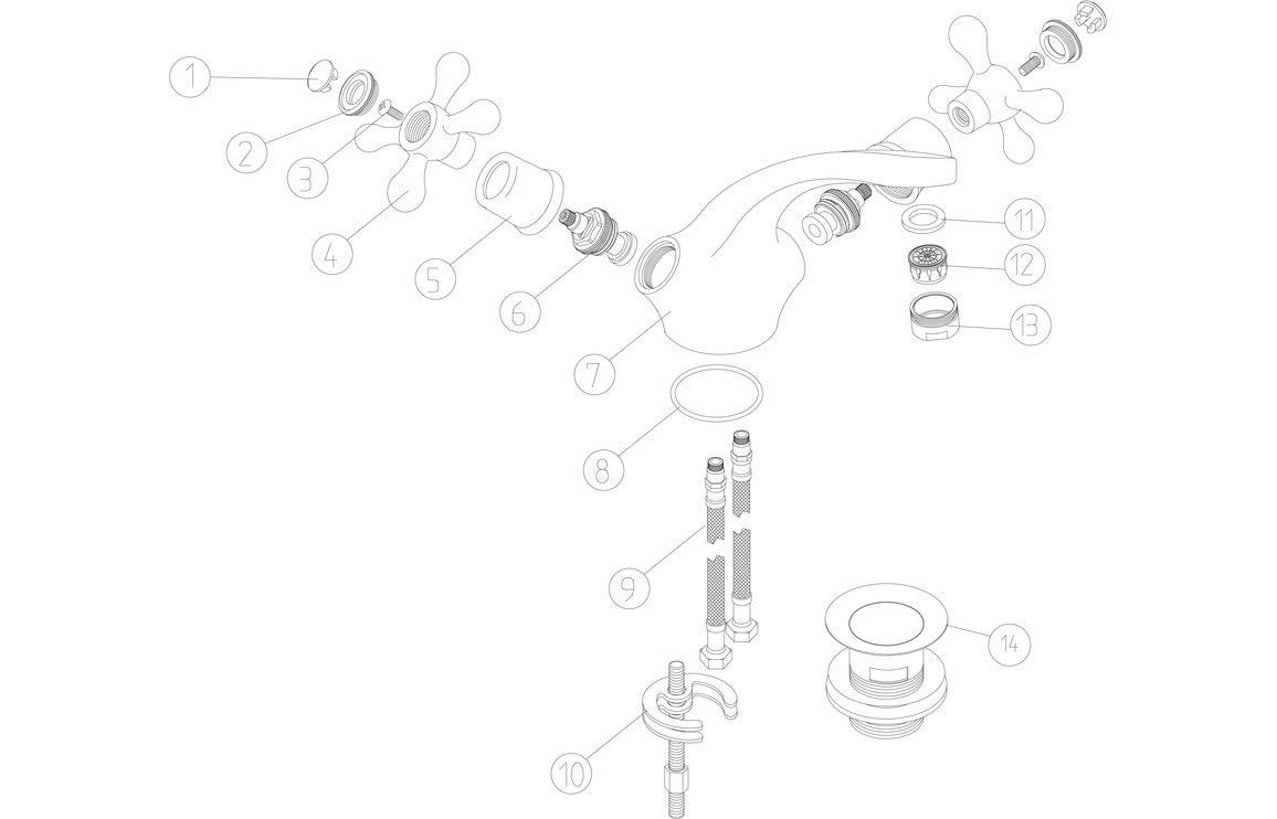 HARRIS Basin Mixer - Chrome