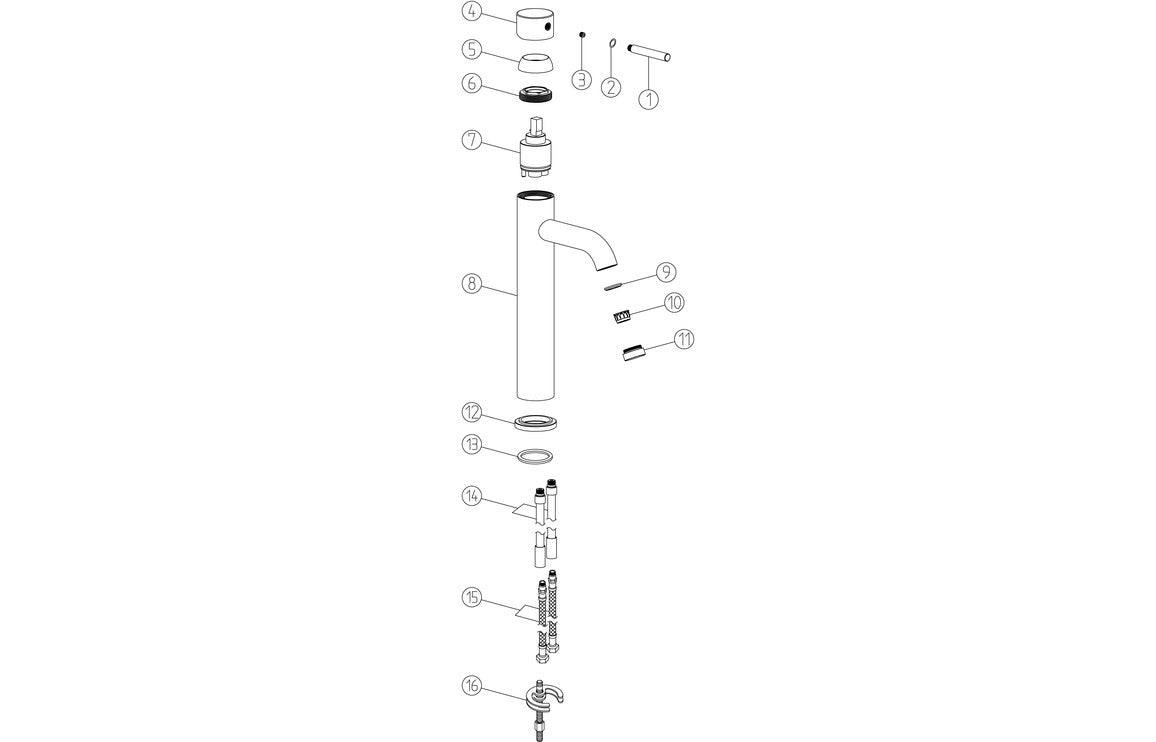 SCOTIA Tall Basin Mixer - Chrome