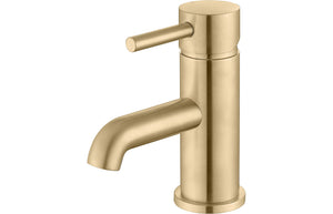 SCOTIA Basin Mixer & Waste - Brushed Brass