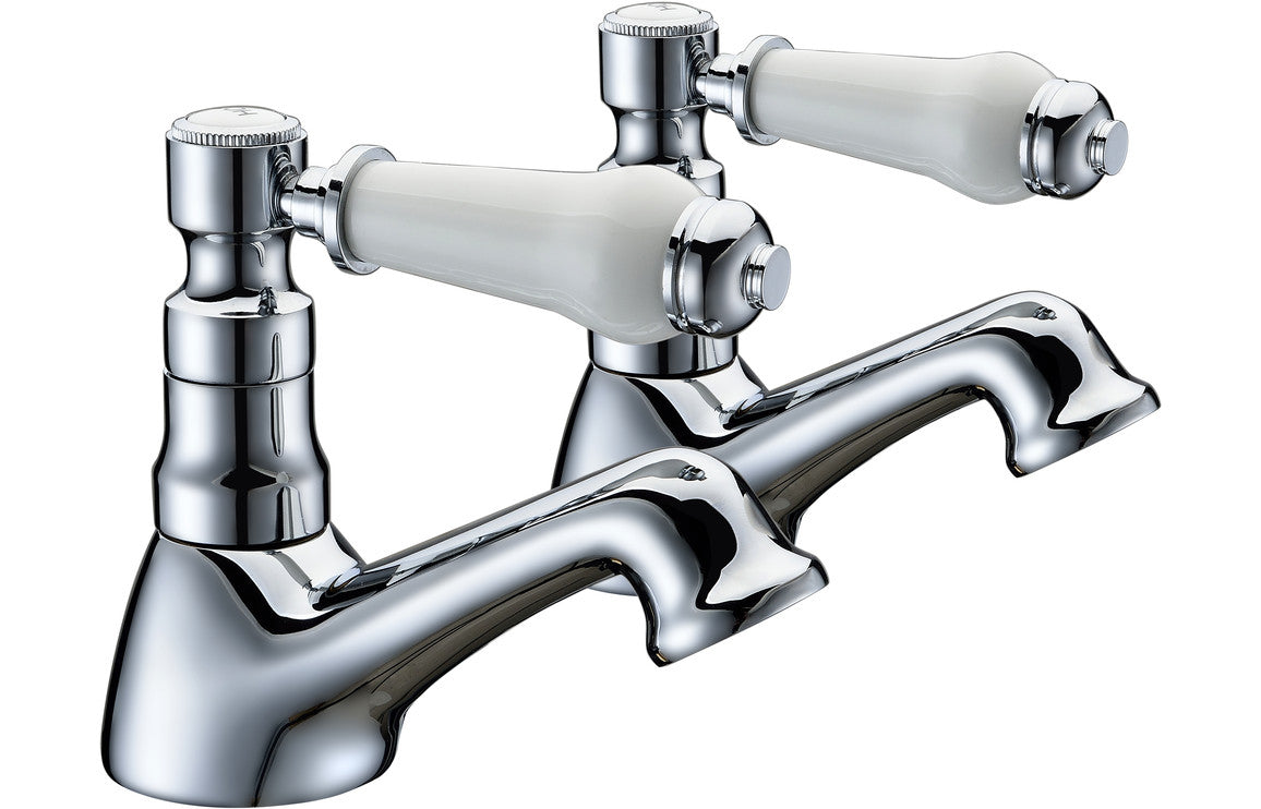 GLEN Basin Pillar Taps - Chrome