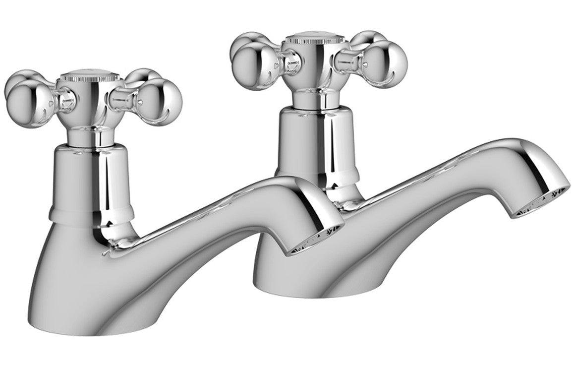 HARRIS Basin Pillar Taps - Chrome