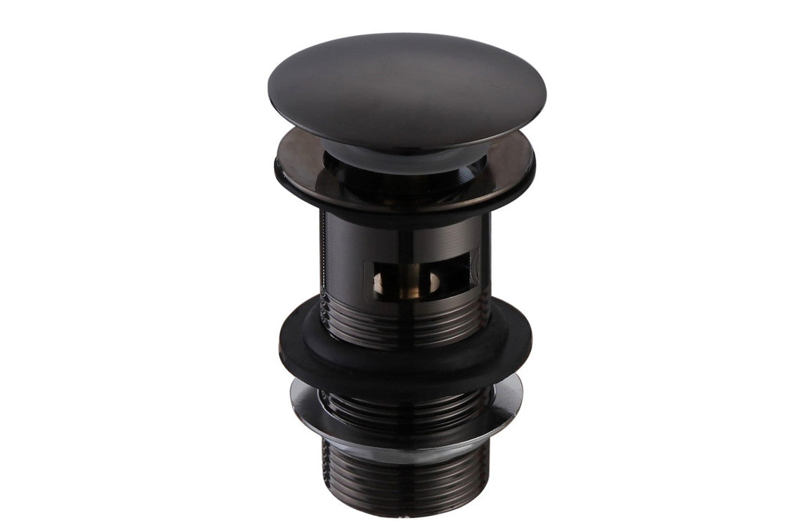 Slotted Mushroom Basin Waste (1.25 inch) - Matt Black