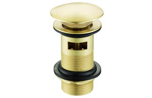 Slotted Mushroom Basin Waste (1.25 inch) - Brushed Brass