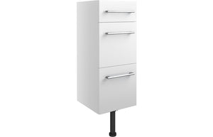 ROWALLAN 300mm 3 Drawer Unit - White Gloss