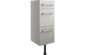 ROWALLAN 300mm 3 Drawer Unit - Light Grey Gloss