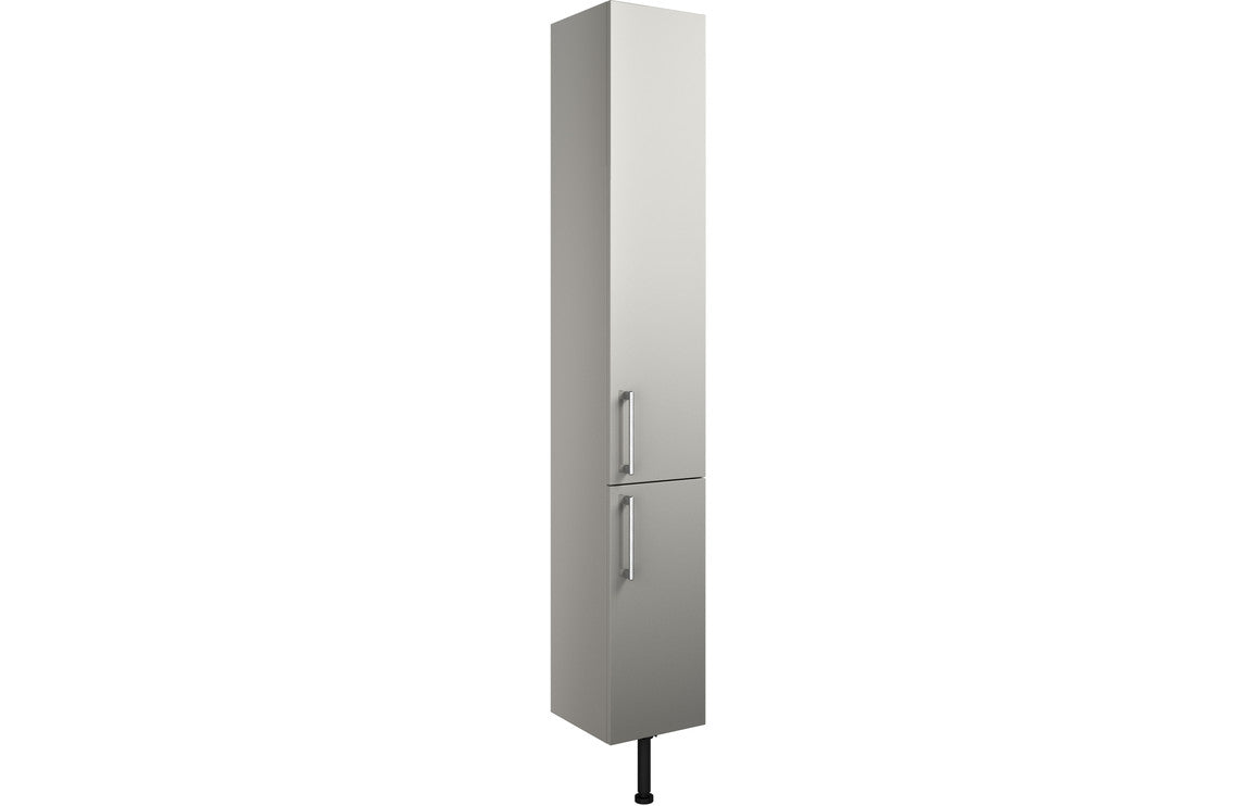ROWALLAN 300mm 2 Door Tall Unit - Light Grey Gloss