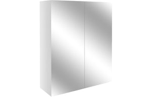 ROWALLAN 600mm Mirrored Wall Unit - White Gloss