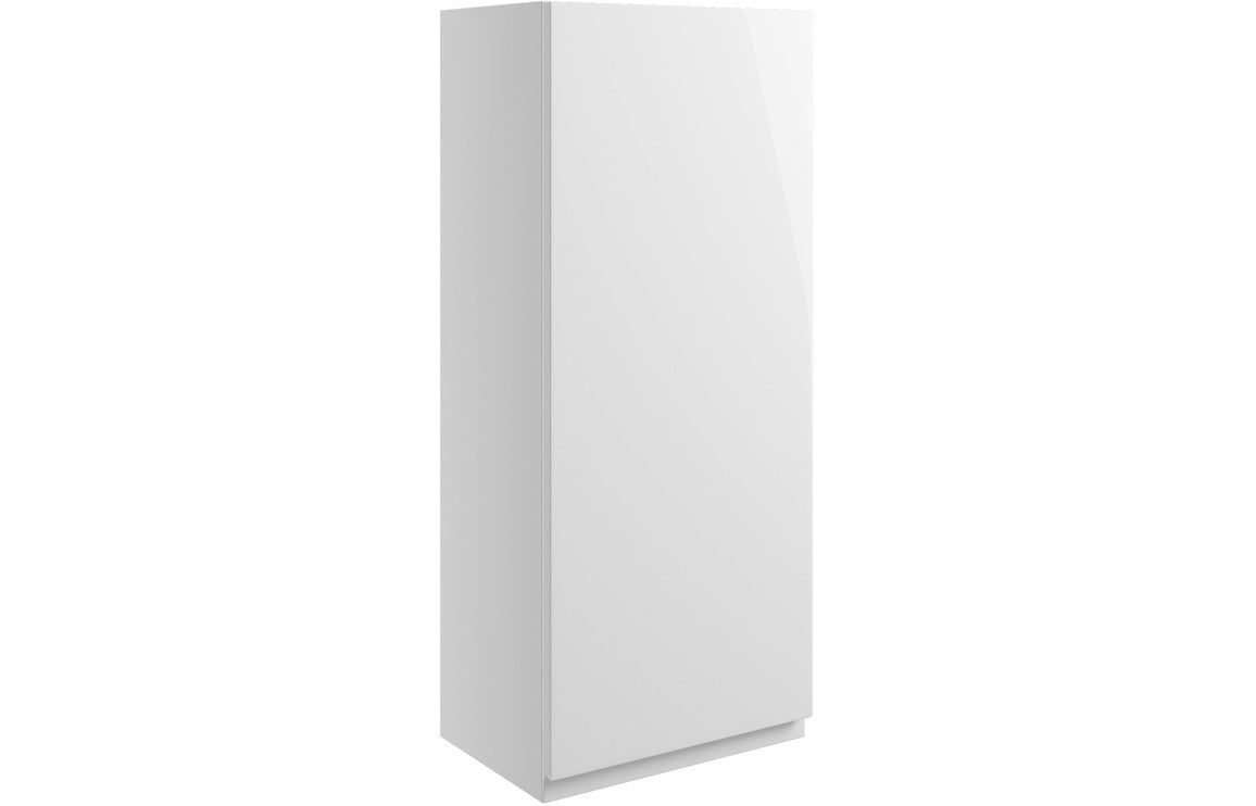 ALLOWAY 300mm 1 Door Wall Unit - White Gloss