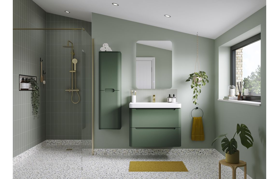 TURNBERRY 550mm Floor Standing WC Unit - Matt Sage Green